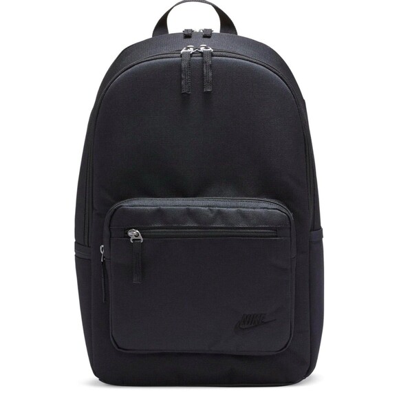 NIKE HERITAGE BLACK/WHITE BACKPACK (23L) BRAND NEW WITH TAGS - Picture 1 of 9